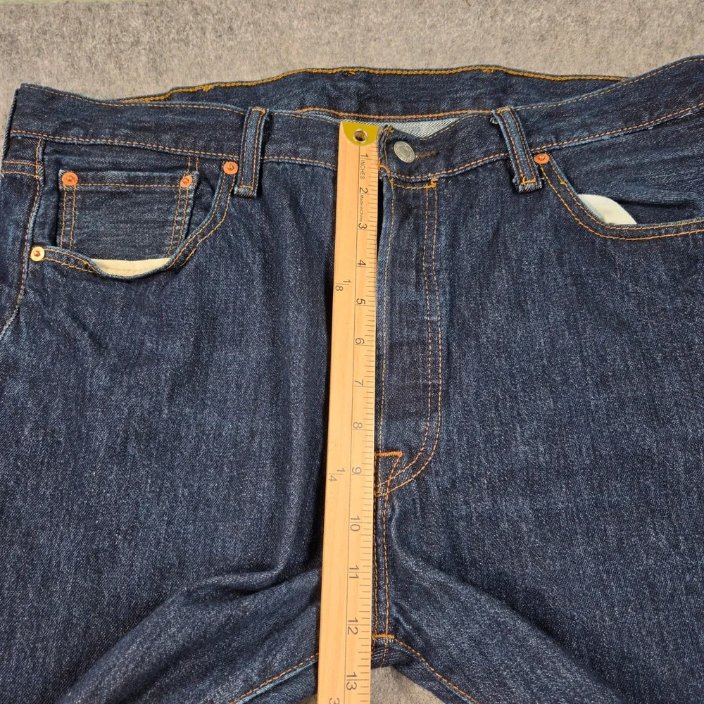 Levis 501 Original Fit Jeans Mens 37x29 (tag 38x30) Blue Straight Leg Button Fly